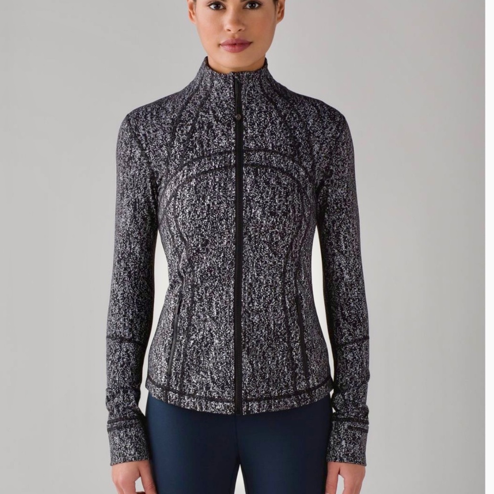 Lululemon Define Jacket Jaquard Blk/Wh-10